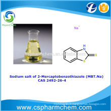 Sel de sodium de 2-Mercaptobenzothiazole, CAS 2492-26-4, MBT-Na pour inhibiteur de corrosion